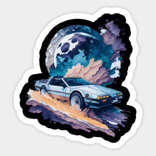 Summer Art DMC DeLorean Sticker